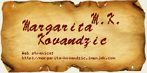 Margarita Kovandžić vizit kartica